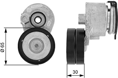 Gates t38428 Polea Tensor, acanalado correa de transmisión