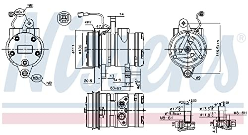 NISSENS Kompressor, Klimaanlage 89261 | Kompatibel mit: CHEVROLET MATIZ, SPARK, GM KOREA MATIZ