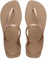 Havaianas - Flash Urban, Comfortable, Elegant, and Versatile Sandals, Closed Ankle, Metallic Crossed Straps, Women, 1/2 UK