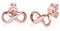 Elli Ohrringe Damen Infinity Unendlichkeit Symbol in 925 Sterling Silber Rosé vergoldet