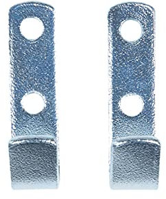 Connex DY270661 - Ganchos planos (65 x 20 mm, carga máxima de 170 kg, acero galvanizado, 2 unidades)