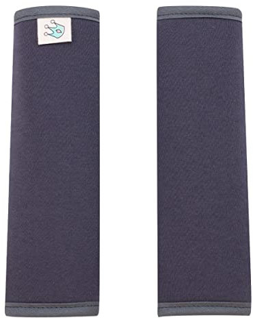 JYOKO KIDS Gurtpolster Universal für Babyschale, Buggy, Autositz (17 x 18, Marengo)