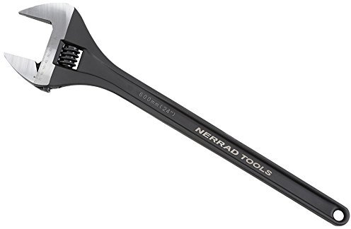 Nerrad Tools NTHDW24 Heavy Duty Adjustable Wrench, Black, 24-Inch