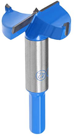 sourcingmap Forstner Drill Bits 42mm, Tungsten Carbide Wood Hole Saw Auger Opener, Woodworking Hinge Hole Drilling Boring Bit Cutter (Blue, Gray)