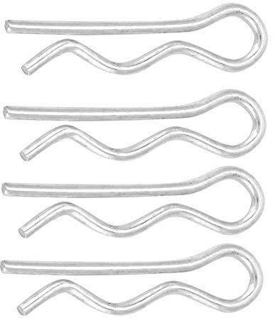 R Halteclips Mechanische Kupplung Haarfeder Splinte Verzinkter Befestigungsstift Verschluss Traktorclip(1.8 * 35mm30pcs)