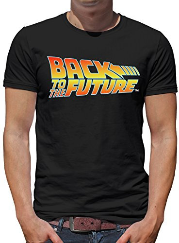 TShirt-People Zurück in die Zukunft Logo T-Shirt Herren XXL Schwarz