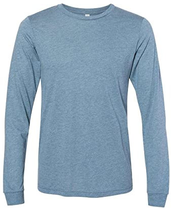 BELLA+CANVAS Unisex Jersey Long Sleeve Tee. BC3501 L Denim Triblend