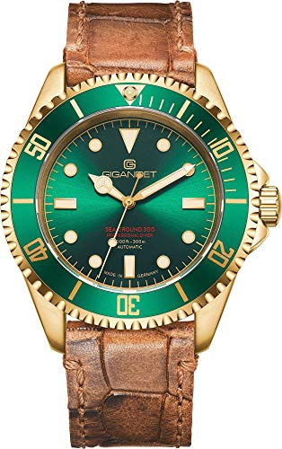 Gigandet Herren-Automatikuhr Sea Ground 300 - Made in Germany - Saphirglas - Swiss Super Luminova - Edelstahl - 300m/30bar wasserdicht - G300V-012