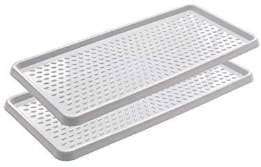 BranQ - Home essential BranQ Schuhablage aus Kunststoff, Hellgrau, 2-pcs, 5901098048507