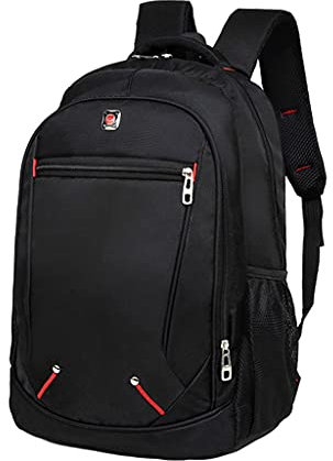 Mochila Portátil para Hombres, Bolso Acolchado Resistente Agua para Trabajo de Viajes de Negocios, Durable College School Students Bookbag
