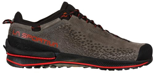 La Sportiva Mens TX2 EVO Leather Approach/Hiking Shoes, Carbon/Goji, 10.5-11