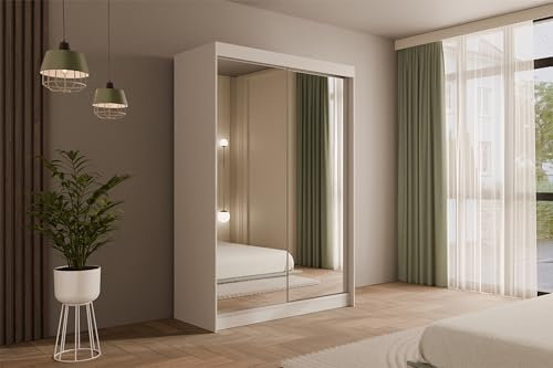 ALTDECOR Schwebetürenschrank mit Spiegel AMOHA - 150x215