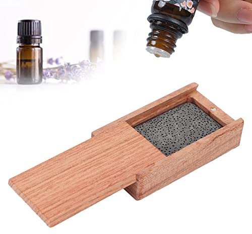 Caja de Difusor de Aceite Esencial, Difusor Aceites Esenciales, de Aceites Piedra con Caja de Incienso de Madera, para Sala de Estar Baño Coche Aromaterapia y Decoración