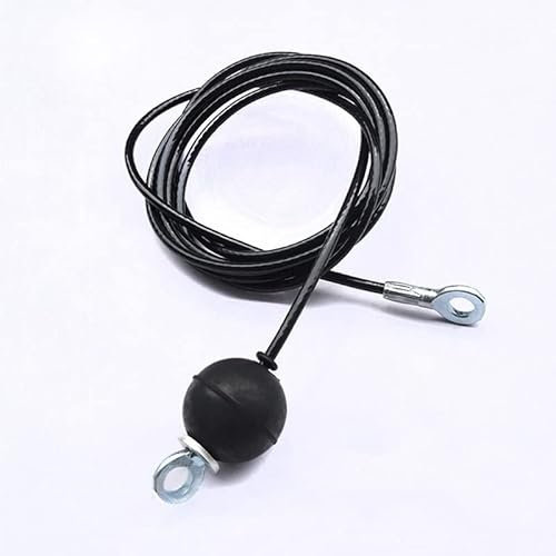 xiaghua369 1.4M/1.8M/2M/2.5M/3M/4M/5M Gym Wire Rope Heavy Duty Steel Wirerope for Home Cable Machine Thick 5mm Rope Fitness Pulley Accessories (Size : 4m)