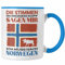 Trendation - Norwegen Geschenke Tasse Flagge Nordkap Elch Die Stimmen In Meinem Kopf Sagen Ich Muss Nach Norwegen (Blau)