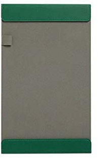 TOMYEUS Planchettes à Pince Dossier de Dossier A4 Cuir Clipboard Combinaison de dossiers multifonctionnels Solder for Les Documents Papier d'écriture de Bureau (Vert) Clip Planches