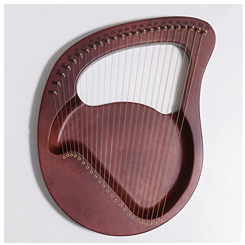 Leier 24 Saiten Leier Leier Harfe Aus Holz Mahagoni Harfe Musikalisches Anfängerinstrument (Color : 2)