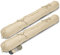 Beautissu 2er Set Zugluftstopper 100cm Viento – Türluftstopper Haustür Kältestopper für Türen & Fenster Durchzugstopper mit Tragegriff – Türwindfänger Türdichtung 100x10cm in Creme
