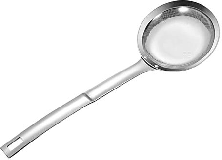 Colador De Malla Fina Coladores De Acero Inoxidable Paleta De Espuma Cuchara Espumadera De Malla De Burbujas De Fresa Colador De Aceite Grande Colador De Malla Fina De Acero Inoxidable Cuchara