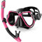 QcoQce Schnorchelset Erwachsene mit, Anti-Fog-taucherbrille und Dry Schnorchel