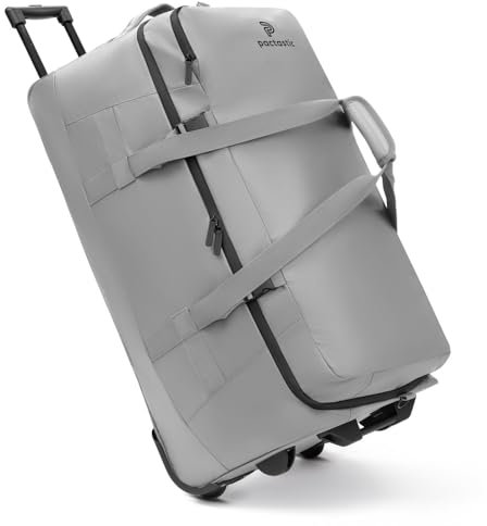 Pactastic große XL Trolley-Reisetasche mit Rollen | 110 Liter - 78 cm | für Männer & Frauen aus veganem Tech-Material