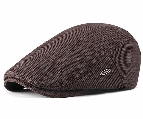 EKMTBJXY Herren Schiebermütze Schirmmütze Baumwolle Barett Cap, Einstellbare Driving Cabbie Flatcap Gatsby Jagd Kappen Baskenmütze Newsboy Cap