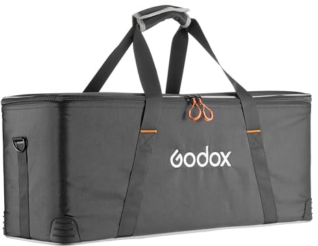 GODOX CB66 Carry Bag FL100-K2 and FL150-K2 LED Lighting Kits for Photography Equipment Padded Fabric Padded Lighting Bag