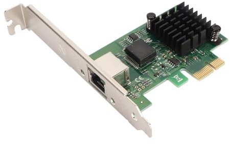 Bewinner I226 T1 PCIe Gigabit Netzwerkkarte, RJ45 Single Port 10 100 1000 2500 Mbit/s PCI Express Ethernet Adapter, Server Netzwerkadapter für System Desktop