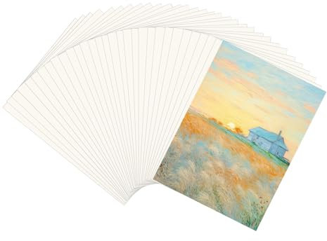50 Blatt Aquarellpapier A4, 300G/M² Dickes Aquarell Papier Aquarellblock, Watercolor Paper Aqurellpapierblock für Kinder Studenten Anfänger Künstler Zeichnen