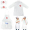 Lovesmile Kinder Arzt Kostüm - Arztkittel für Kinder 3-7 Jahre - Krankenschwester Kostüm mit 2 Hüten - Geeignet für Cosplay, Halloween, Ostern & Partys