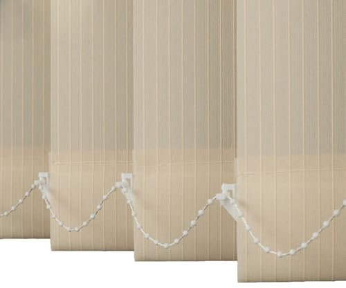 Vertikal Lamellenvorhang Vertikaljalousie,Verdunkelungslamellen,lichtdurchlässig Schiebegardine,Sichtschutz Sonnenschutz Gardinen,Mit Zubehör,Anpassbare Farben,Breite X Höhe (100cm x 220cm)