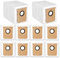 Lot de 10 sacs d'aspirateur pour robot aspirateur eufy L50 SES, L60 SES, grande capacité de 2,5 l, pièces de rechange
