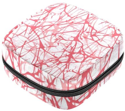 RODAILYCAY Damenbinden Aufbewahrungsbeutel für Frauen, große Kapazität, Menstruationspad-Tasche, rosa Menstruationstaschen, Tampon-Sammelhalter, Geldbörse