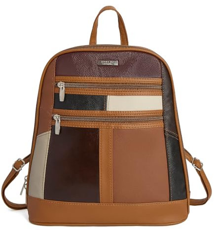 Woodland Leathers Women's Fashion Small Backpack, Womens Backpack With Anti Theft Zipper, Waterproof Faux Leather Back Pack Womens, 13 Tablet And Laptop Fashion Backpacks For Women (Multicolour)