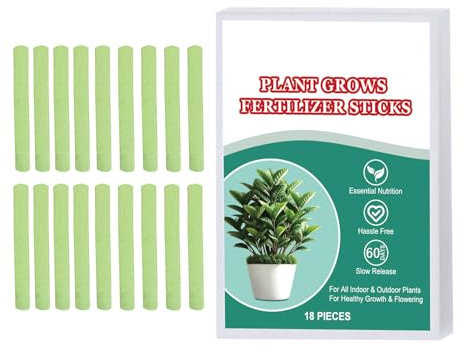 Barras De Fertilizante Para Plantas - 18 Barras De Alimento Para Plantas | Pinchos De Fertilizante Para Plantas De Interior Y Exterior, Pinchos Orgánicos Para Alimentos Vegetales, Fertilizantes Para E