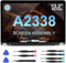 JQYDZH Schermo di ricambio 13.3 per MacBook Pro 13 A2338 Retina M1 2020 anno (modello: EMC 3578 EMC 8162 MYD83 MYD92 MYDA2 MYDC2 MNEQ3 MNEP3 MNEJ3) Full LCD Screen Display Assembly (Space Grey)