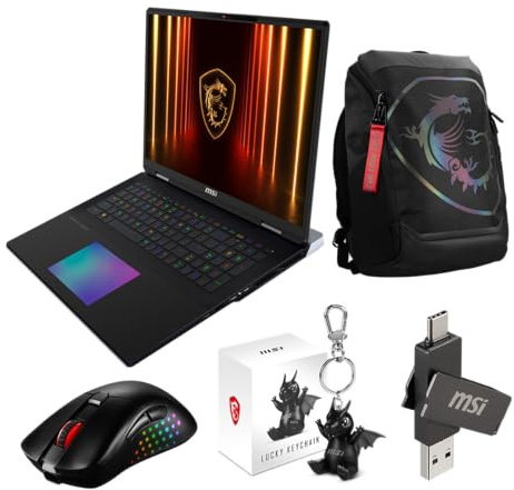 MSI Titan 18 HX AI A2XWIG-245ES, Portátil Gaming de 18 (Intel Core Ultra 9 285HX, 64Gb RAM, 2TB SSD, RTX 5080-16GB, Windows 11 Home Advanced) Teclado QWERTY Español