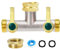 Distributore dell'acqua a 2 vie, distributore dell'acqua, splitter in linea, valvola in linea, design perfetto per il rubinetto è vicino al pavimento, il fiume si muove lateralmente, robustezza da 3/4