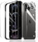 2×Screen Protector for iPhone 12 Pro + 2×Camera Lens Protector + 1×Back Tempered Glass Film + 1×Installation Frame, 9H Hardness Case Friendly HD Clear Scratchproof Impact Protection