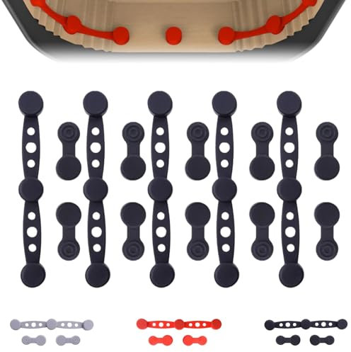 Magnete Für Airfryer Backpapier,silikon heißluftfritteuse,Magnetische Silikon Schnalle Für Pergamentpapier,Airfryer Zubehör Hochtemperaturbeständige,Sicheres Material,Kompatibel Mit Allen Modelle