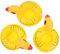 Didiseaon 1 Set portabicchieri gonfiabile Portatile Spiaggia sottobicchieri piatti creativi per tazze galleggianti adorabili giocattoli da bagno pvc Giallo Riutilizzabile
