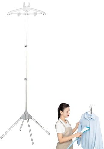 Lexsyn Perchas para De Vapor, Soporte De Planchado Vertical, Percha Plegable, Rejilla De Vapor Plegable para Ropa Portátil Soporte De Hierro De Vapor Soporte para Accesorios De Planchado A Vapor