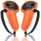 EXTRWORY Accessori per manopole per controller, impugnature in silicone per Meta per Quest 3 e Quest 3S per protezione da gioco set di coperture in silicone (arancione)