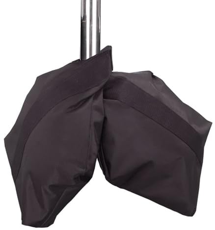 Jubilofex Gewichtstaschen für Vorzelt | Stabilisierungsgewicht für Campingzelt | Öffnung mit Reißverschluss Design dreieckig aus Nylon befüllbar mit winddichtem Griff für Garten