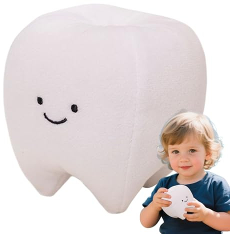 Generisch | Niedliches Weiches Zahn Kuscheltier - Kinder Wurfkissen für, Mädchen, Jugendliche, Babys, Schulkinder, Freunde, Familienfeiern und die ganze