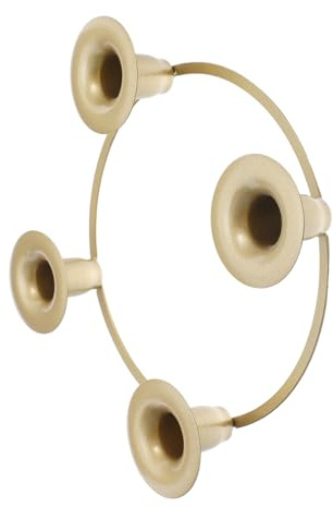 Cabilock Weihnachtlicher Adventskranz Kerzenhalter Ring aus Elegantem Metall-kerzenständer für Tafeldekoration und Festliche Partyausstattung