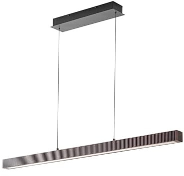 Lucande LED Pendelleuchte Emara dimmbar (Design, Modern) aus Holz (1 flammig) - Hängeleuchte Esstischlampe Hängelampe Wohnzimmerleuchte