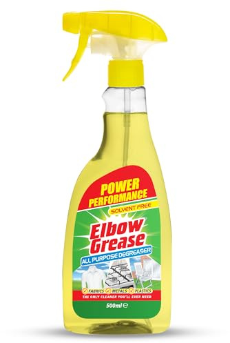 Elbow Grease All Purpose Degreaser Spray | Removes Grease & Oil from Kitchens & Bathroom Surfaces, Outdoor, Vehicles & Fabrics - Hundreds of Uses (500ml)