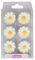 Culpitt Sugar Daisies, Delightful Sugar Decorations for Easter Cakes and Cupcakes, White - Pack of 12