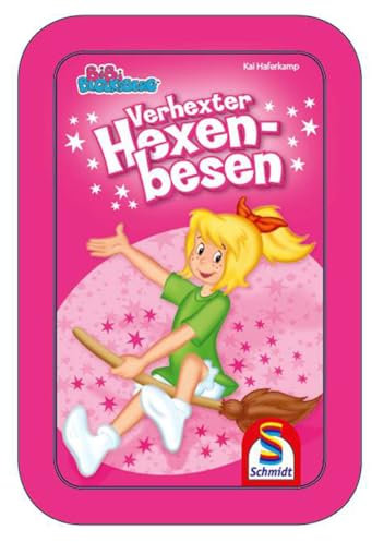 Schmidt Spiele 51411 Bibi Blocksberg/Bibi & Tina 51411-Bibi, Verhexter Hexenbesen, pink
